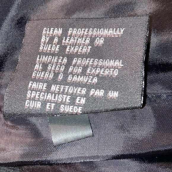 EUC  JLC NEW YORK blk leather blazer like new sz. L, 2 pockets. $59 - Picture 6 of 9